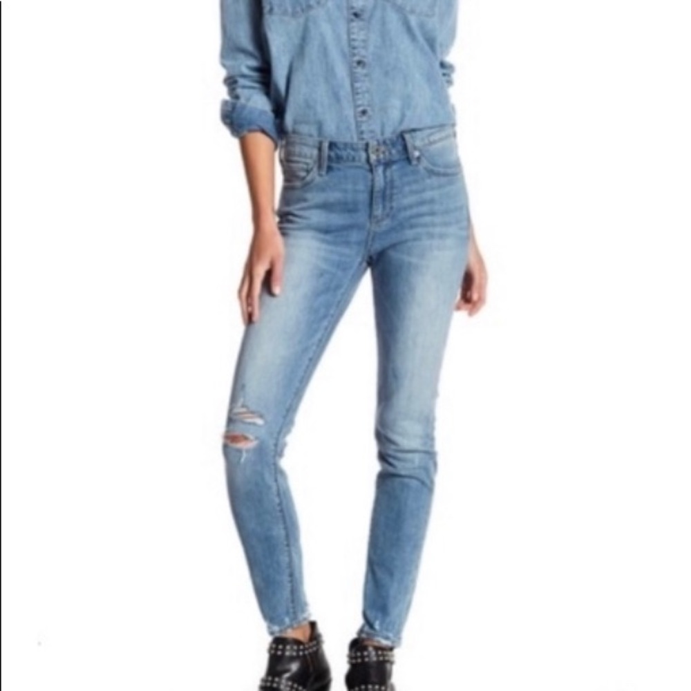 LUCKY BRAND AVA SKINNY Jeans, Slim Fit Mid Rise Jeans with Dark Patch Pocket New
